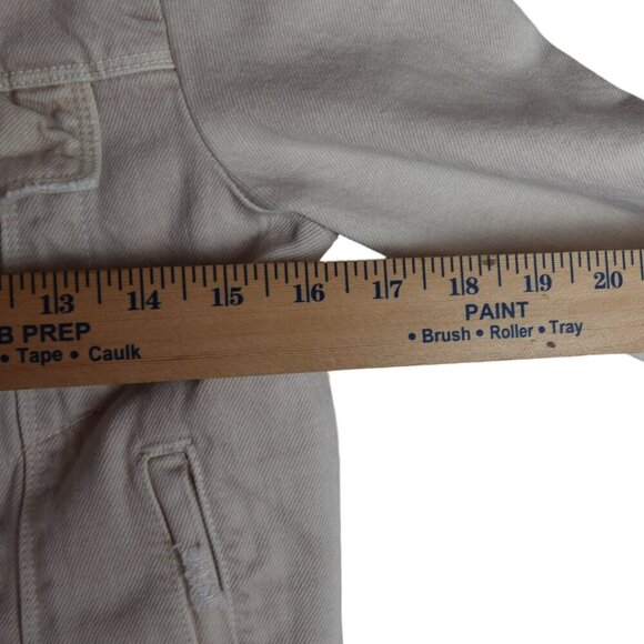 J Brand Jacket Harlow Distressed Trucker Moto Jacket Grunge Size Small Denim - Picture 12 of 15